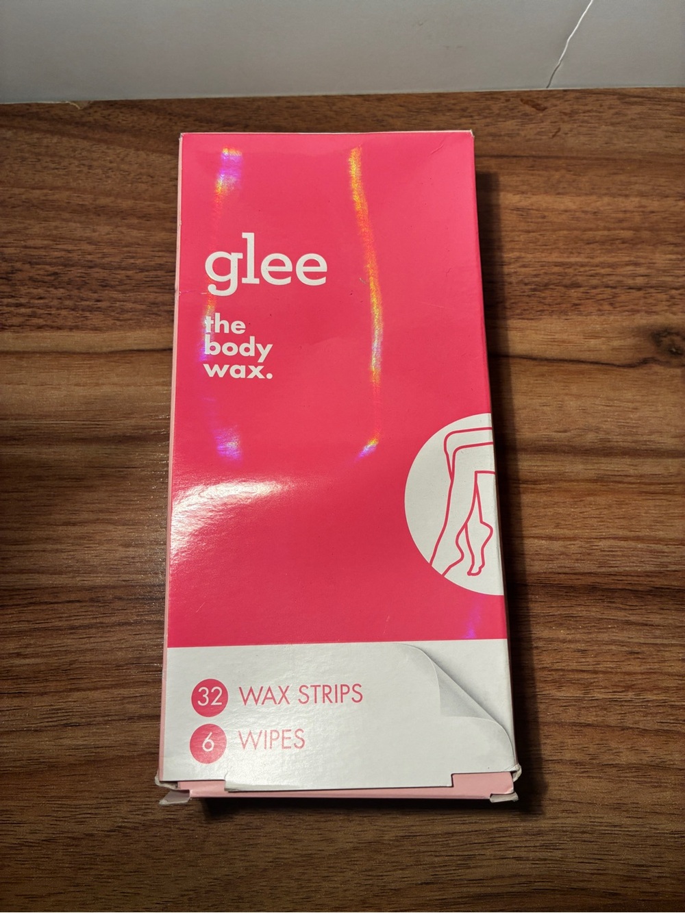 glee Pink Body Wax Strips – 32 Wax Strips + 6 Wipes
